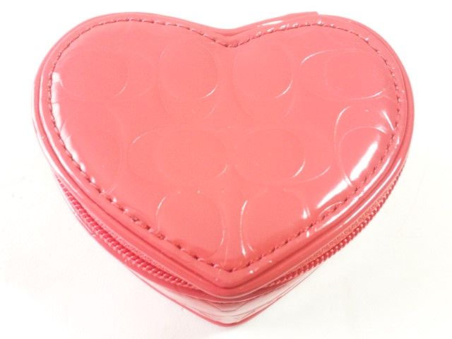 10036/COACHコーチ可愛いアクセサリーケース確実本物持ち運びに